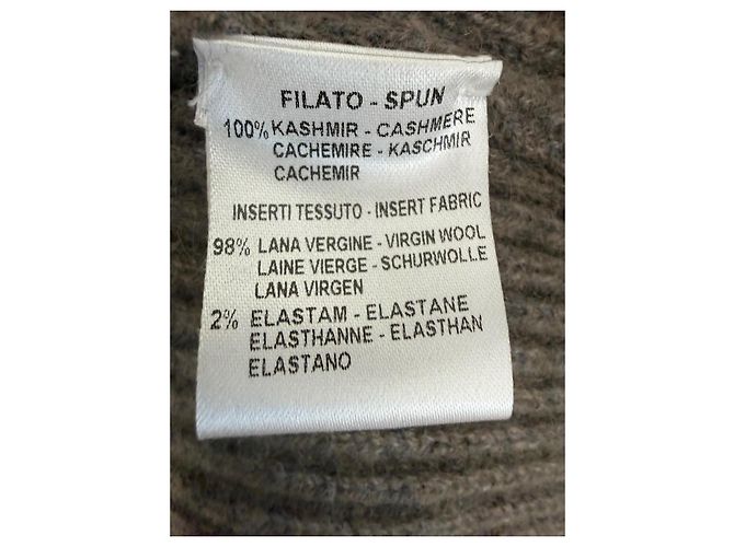 Autre Marque Della Ciana Herren-Kaschmir-Cardigan Braun - Ansicht 8