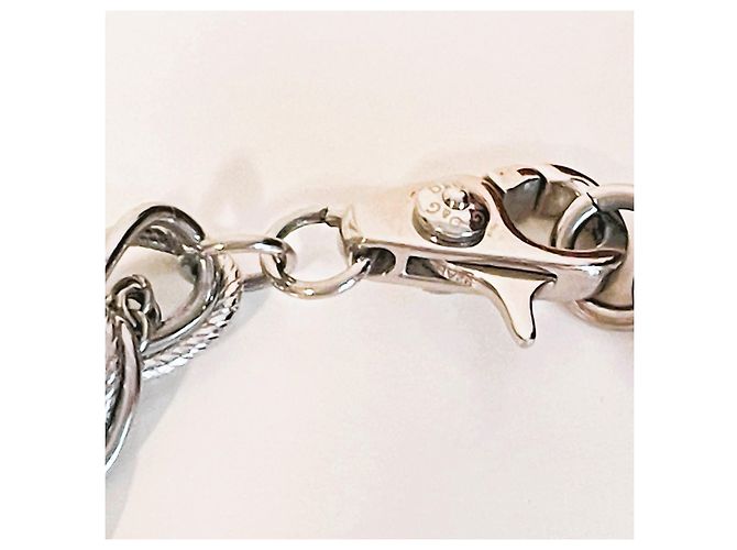 Bracciale Dolce & Gabbana Gipsy Coin Charm in acciaio argento e oro D'oro Silver hardware Gold hardware - vista 9