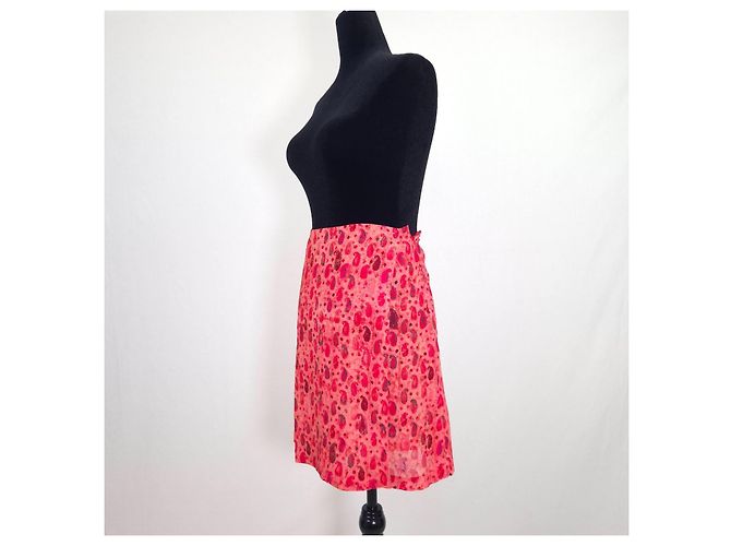 Christian Lacroix Minifalda Rosa Estampado Paisley - vista 2
