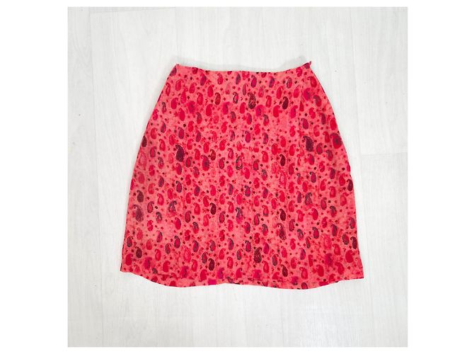 Christian Lacroix Minifalda Rosa Estampado Paisley - vista 7
