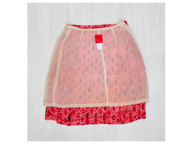 Christian Lacroix Minifalda Rosa Estampado Paisley - vista 8