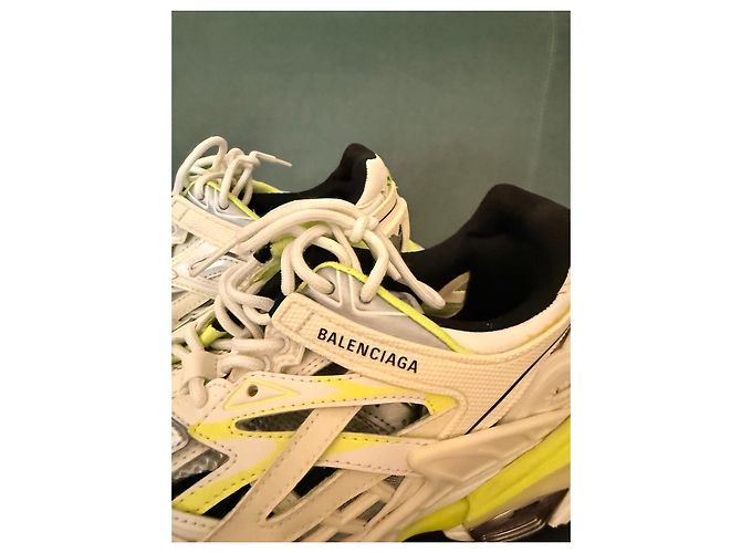 Sneakers Balenciaga Track Bianco Giallo - vista 10