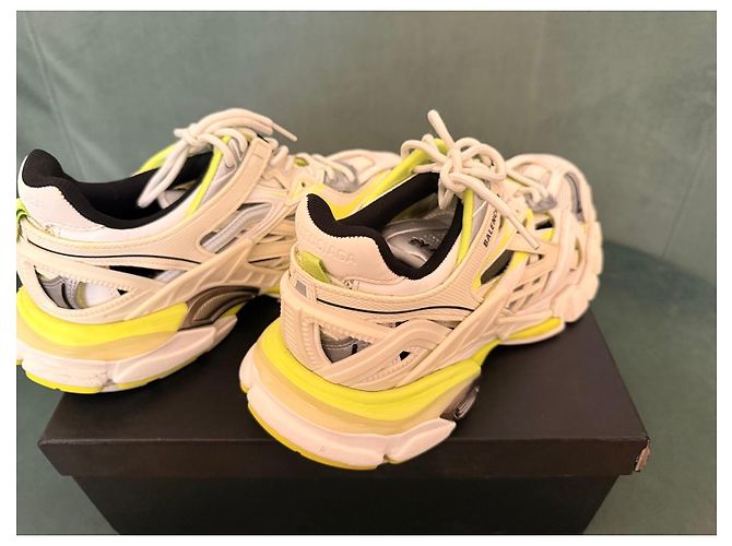 Sneakers Balenciaga Track Bianco Giallo - vista 12