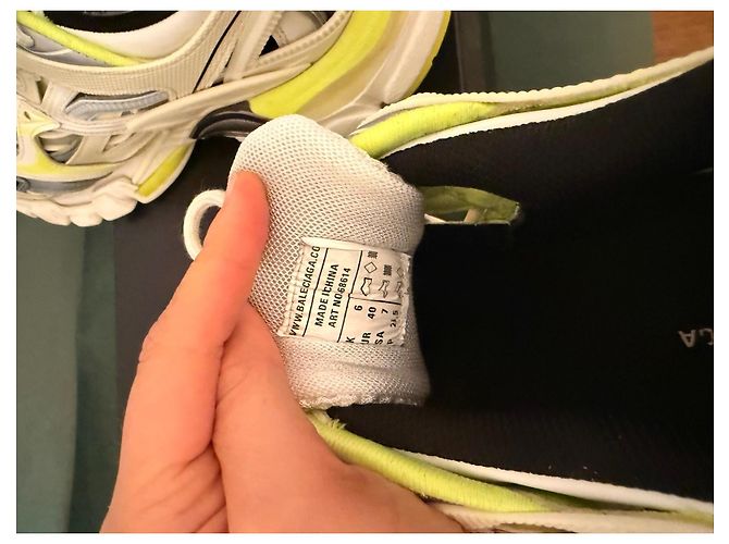 Sneakers Balenciaga Track Bianco Giallo - vista 15