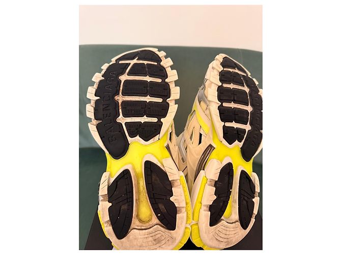 Sneakers Balenciaga Track Bianco Giallo - vista 16