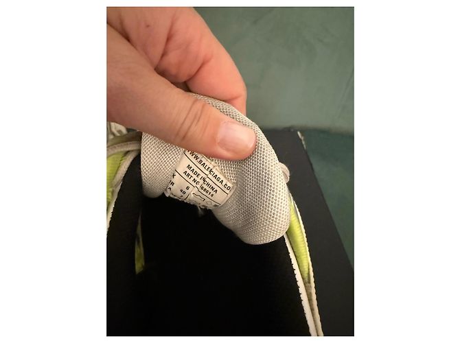 Sneakers Balenciaga Track Bianco Giallo - vista 4