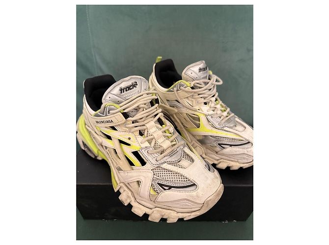 Sneakers Balenciaga Track Bianco Giallo - vista 6
