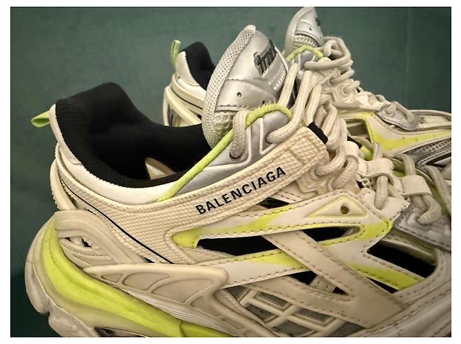 Sneakers Balenciaga Track Bianco Giallo - vista 7