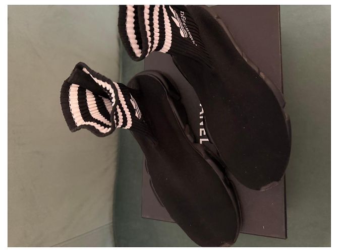 Balenciaga x Adidas Speed Trainer Sneakers Nero - vista 2