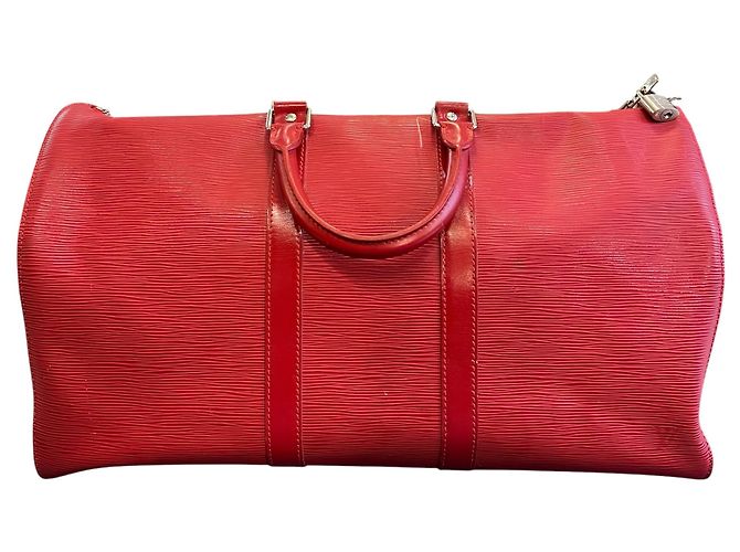 Louis Vuitton Reisetasche 2006, rotes Epi-Leder - Ansicht 7