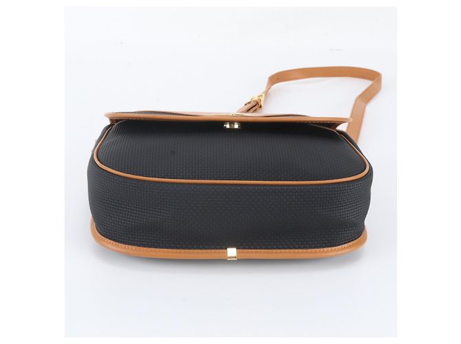 Borsa a tracolla in pelle Yves Saint Laurent Marrone Nero - vista 5