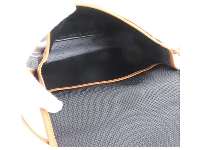 Borsa a tracolla in pelle Yves Saint Laurent Marrone Nero - vista 7