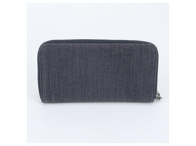 Chanel Deauville Denim Langer Geldbeutel Braun - Ansicht 2