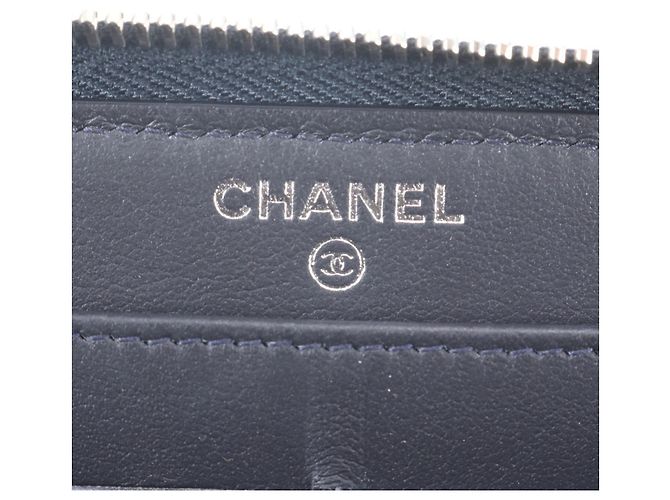 Chanel Deauville Denim Langer Geldbeutel Braun - Ansicht 7