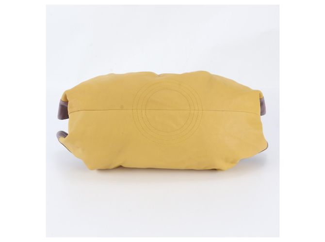 Borsa tote in pelle Loewe Nappa Aire Anagram Porpora Giallo - vista 5