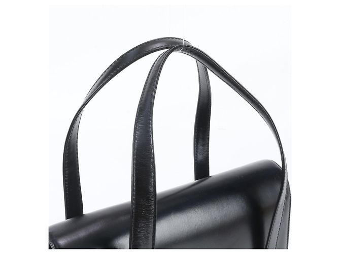 Bolso Tote de piel Loewe Anagram Negro - vista 2
