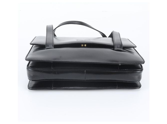 Bolso Tote de piel Loewe Anagram Negro - vista 5