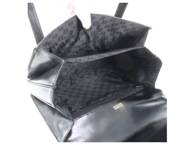 Bolso Tote de piel Loewe Anagram Negro - vista 7