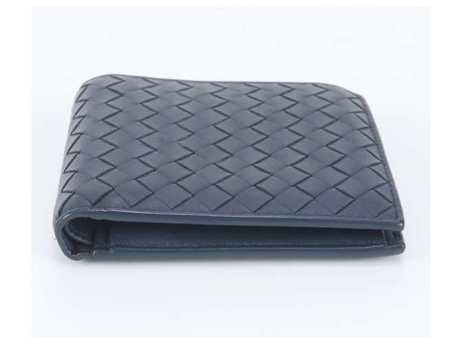 Portafoglio bi-fold Bottega Veneta blu navy - vista 4