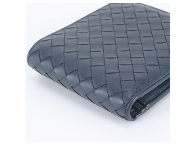 Portafoglio bi-fold Bottega Veneta blu navy - vista 5