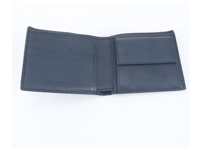 Portafoglio bi-fold Bottega Veneta blu navy - vista 7