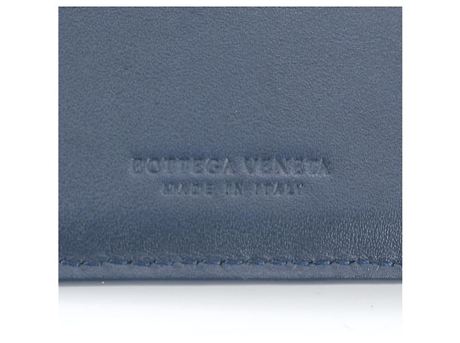 Portafoglio bi-fold Bottega Veneta blu navy - vista 8