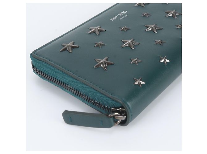 Jimmy Choo Leder-Langbeutel mit Stern-Nieten Grün - Ansicht 5