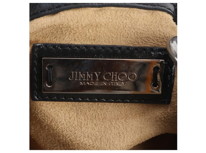 Borsa a tracolla Jimmy Choo Sky Bag in pelle con borchie a stella Nero Argento - vista 8