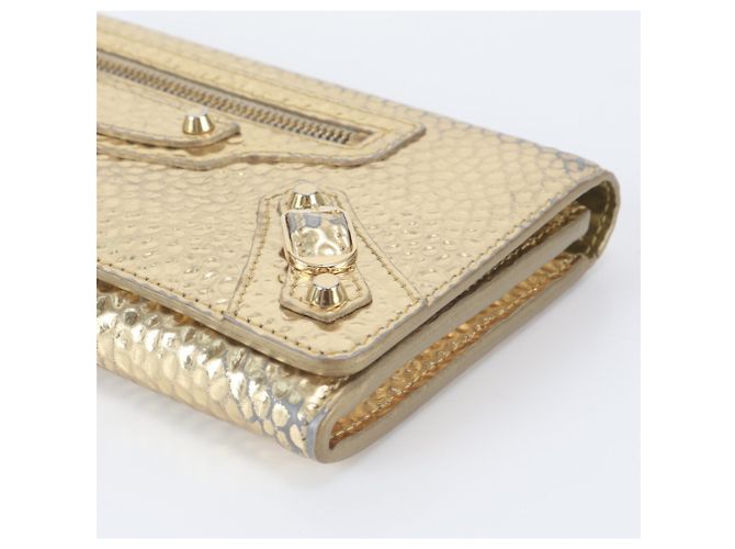 Cartera larga de piel Giant de Balenciaga Dorado - vista 3