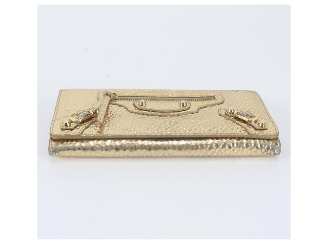 Cartera larga de piel Giant de Balenciaga Dorado - vista 4