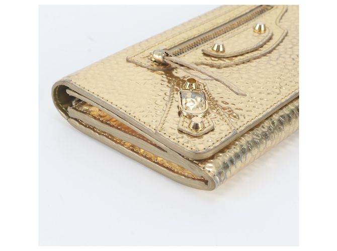 Cartera larga de piel Giant de Balenciaga Dorado - vista 5