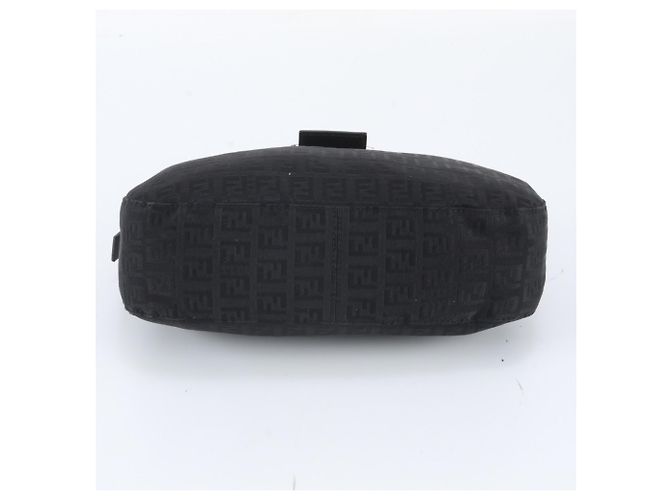 Borsa a secchiello in pelle Fendi Zucchino Mamma Nero - vista 5