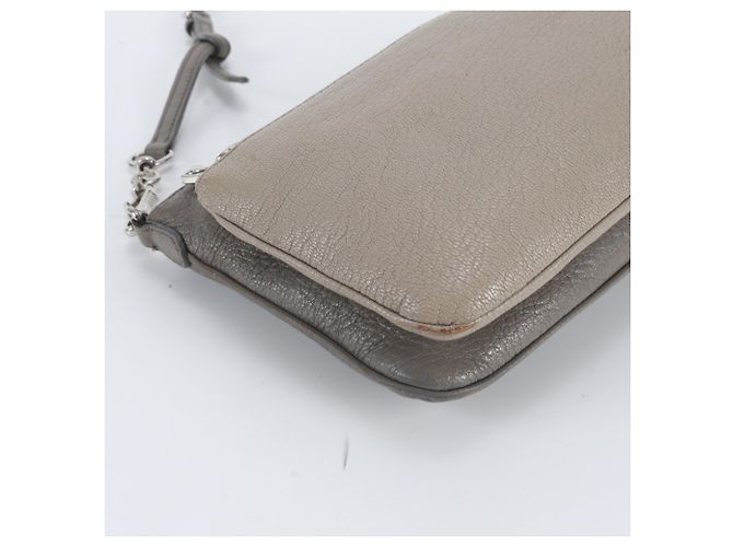 Borsa a tracolla in pelle Miu Miu Beige - vista 6