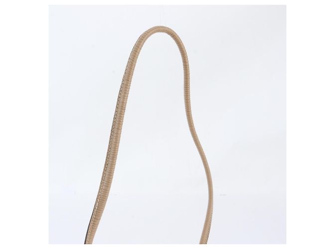 Fendi Zucca Schultertasche aus Leder und Canvas Beige - Ansicht 2