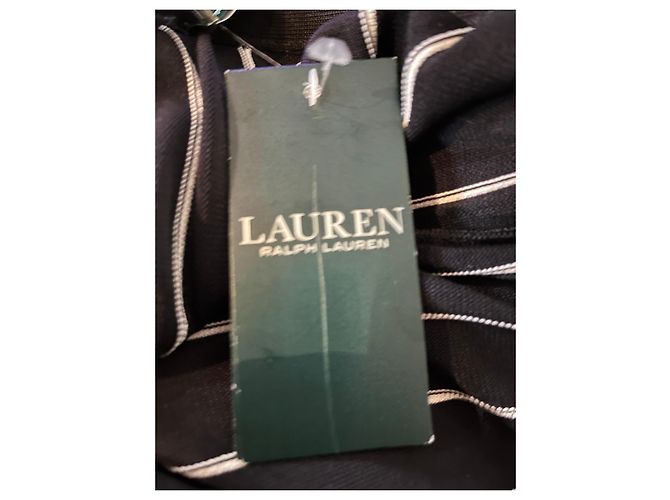 Autre Marque Lauren Ralph Lauren Gonna Midi a Righe Bianco e Nero - vista 5