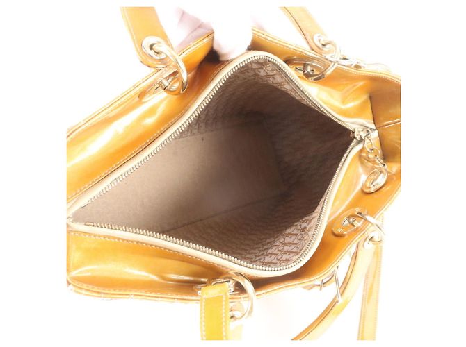 Borsa Christian Dior Cannage Lady Leather Beige - vista 7