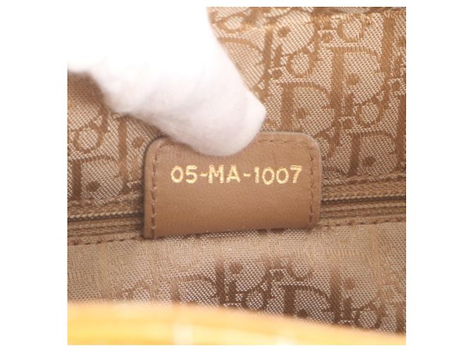 Borsa Christian Dior Cannage Lady Leather Beige - vista 9