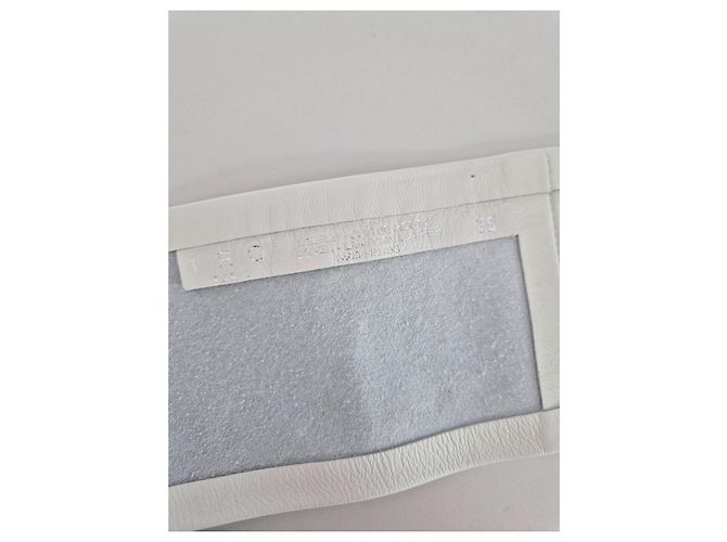 Cinto obi Iro em couro com tachas branco - vista 4