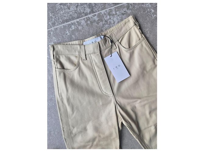 IRO Lederhose beige Jalil - Ansicht 2