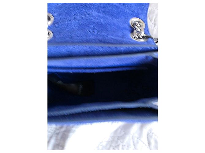 IKKS Borsa THE 1. Pop Color Blu Cobalto in Pelle Velluto Matelassé - vista 10