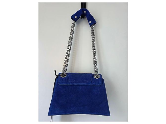 IKKS Borsa THE 1. Pop Color Blu Cobalto in Pelle Velluto Matelassé - vista 12