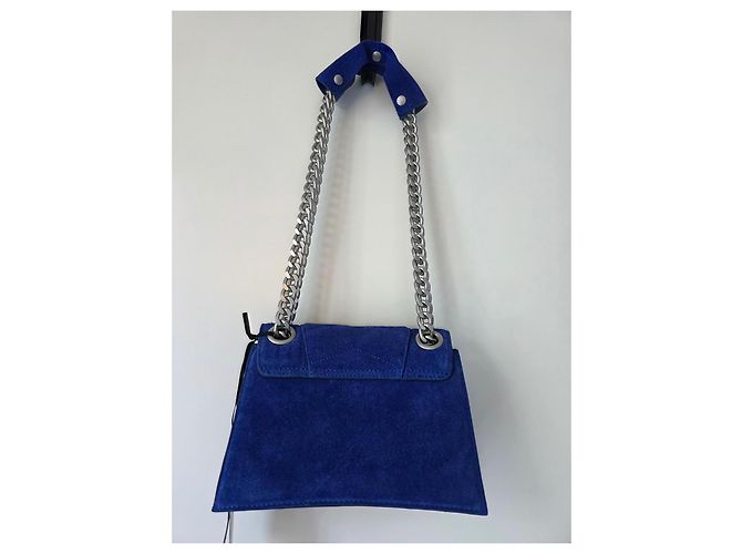 IKKS Borsa THE 1. Pop Color Blu Cobalto in Pelle Velluto Matelassé - vista 4