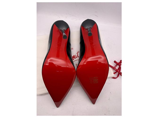 Décolleté Christian Louboutin So Kate in vernice nera Nero - vista 6