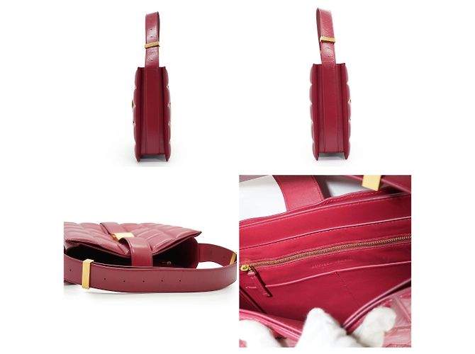 Bottega Veneta Borsa a spalla imbottita Marie in pelle bordeaux Bordò - vista 4