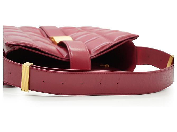 Bottega Veneta Borsa a spalla imbottita Marie in pelle bordeaux Bordò - vista 6