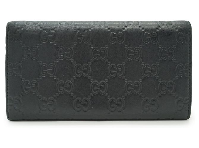 Gucci Cartera larga y monedero de piel Black GG ssima Negro - vista 2