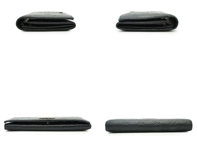 Gucci Cartera larga y monedero de piel Black GG ssima Negro - vista 3