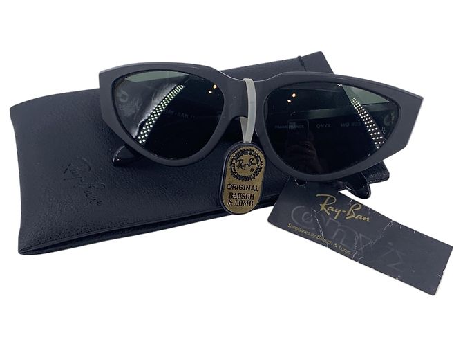 Ray-Ban B&L Onyx Vintage Black W0803 Cat Eye Sonnenbrille Schwarz - Ansicht 2