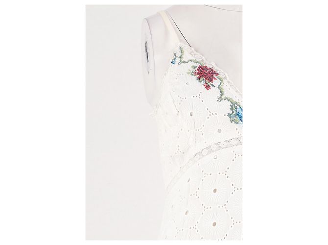 Autre Marque Vestido LoveShackFancy de algodão branco - vista 3