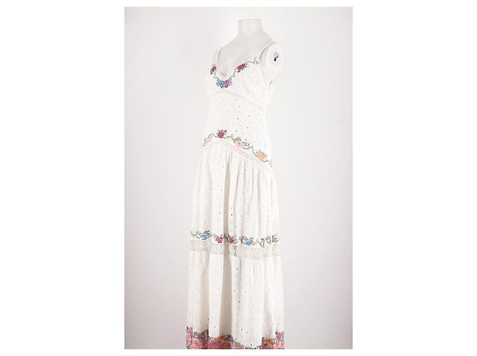 Autre Marque Vestido LoveShackFancy de algodão branco - vista 4